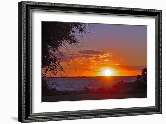 Sunset in Williamsburg, Cobham Bay-Martina Bleichner-Framed Art Print