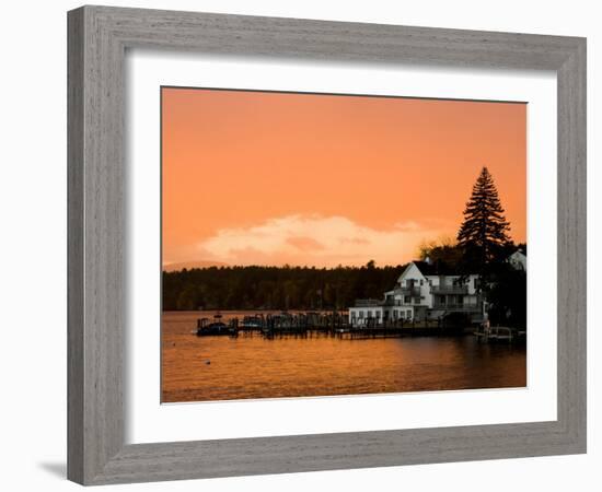 Sunset in Wolfeboro, New Hampshire, USA-Jerry & Marcy Monkman-Framed Photographic Print