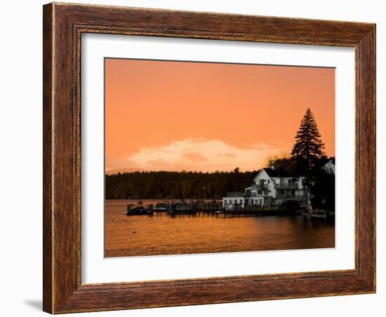 Sunset in Wolfeboro, New Hampshire, USA-Jerry & Marcy Monkman-Framed Photographic Print