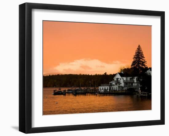 Sunset in Wolfeboro, New Hampshire, USA-Jerry & Marcy Monkman-Framed Photographic Print