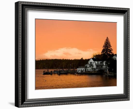 Sunset in Wolfeboro, New Hampshire, USA-Jerry & Marcy Monkman-Framed Photographic Print