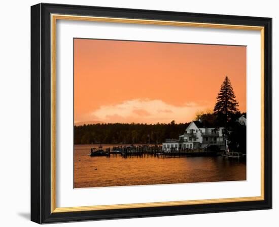 Sunset in Wolfeboro, New Hampshire, USA-Jerry & Marcy Monkman-Framed Photographic Print