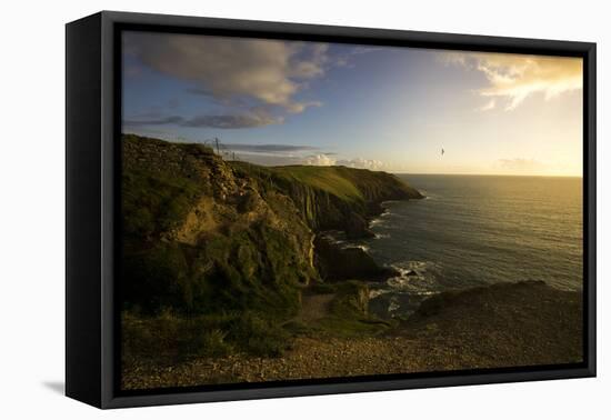 Sunset, Ireland, Kinsale, Old Head of Kinsale-Benjamin Engler-Framed Premier Image Canvas