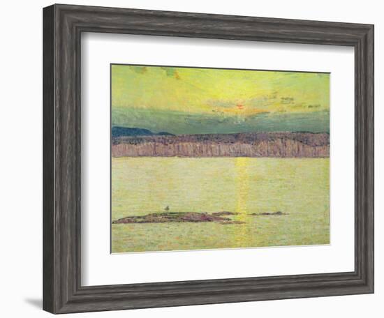 Sunset Ironbound, Mount Desert, Massachusetts, 1896-Childe Hassam-Framed Giclee Print