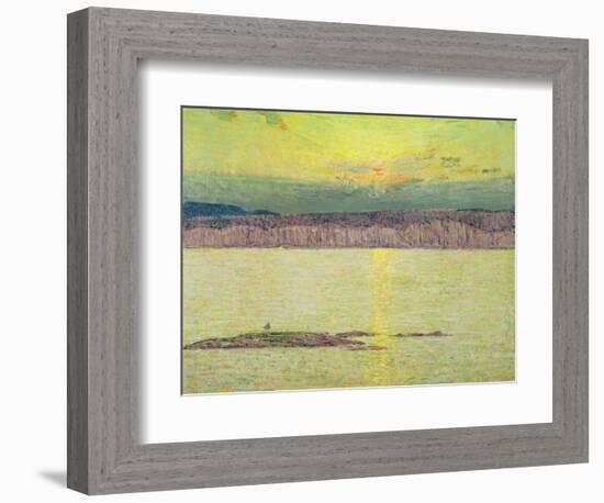 Sunset Ironbound, Mount Desert, Massachusetts, 1896-Childe Hassam-Framed Giclee Print