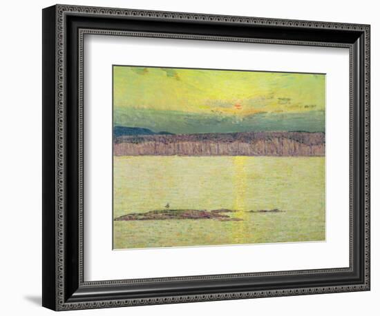 Sunset Ironbound, Mount Desert, Massachusetts, 1896-Childe Hassam-Framed Giclee Print