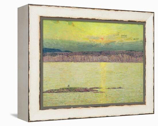 Sunset Ironbound, Mount Desert, Massachusetts, 1896-Childe Hassam-Framed Premier Image Canvas