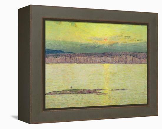 Sunset Ironbound, Mount Desert, Massachusetts, 1896-Childe Hassam-Framed Premier Image Canvas