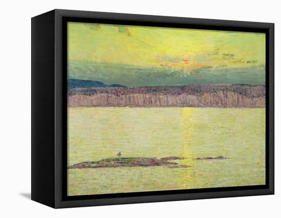 Sunset Ironbound, Mount Desert, Massachusetts, 1896-Childe Hassam-Framed Premier Image Canvas