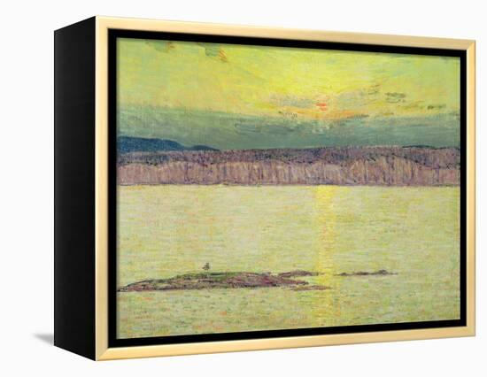 Sunset Ironbound, Mount Desert, Massachusetts, 1896-Childe Hassam-Framed Premier Image Canvas