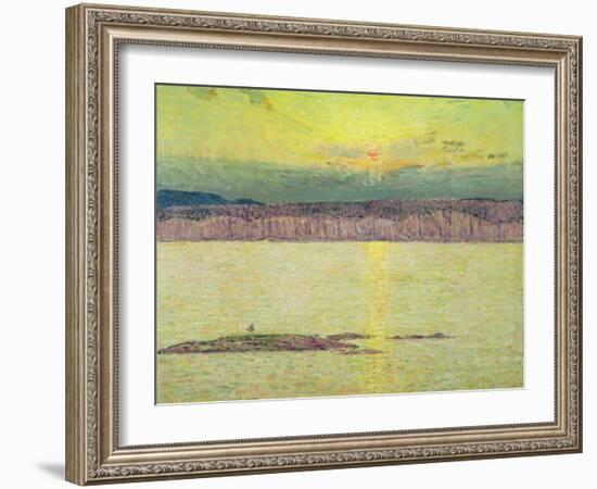 Sunset Ironbound, Mount Desert, Massachusetts, 1896-Childe Hassam-Framed Giclee Print