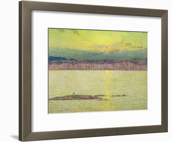 Sunset Ironbound, Mount Desert, Massachusetts, 1896-Childe Hassam-Framed Giclee Print