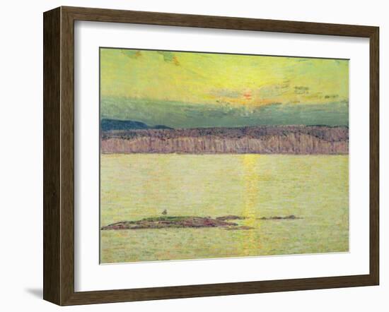 Sunset Ironbound, Mount Desert, Massachusetts, 1896-Childe Hassam-Framed Giclee Print