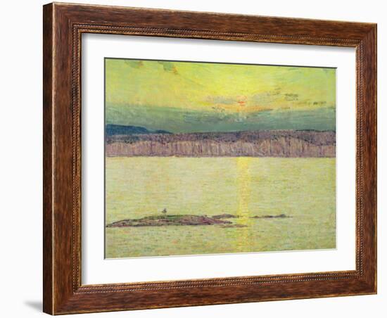 Sunset Ironbound, Mount Desert, Massachusetts, 1896-Childe Hassam-Framed Giclee Print