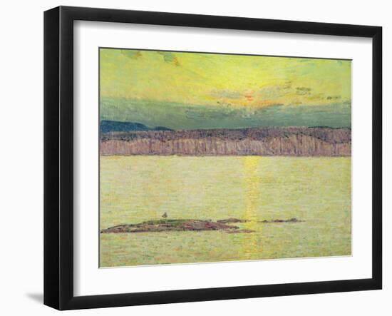 Sunset Ironbound, Mount Desert, Massachusetts, 1896-Childe Hassam-Framed Giclee Print