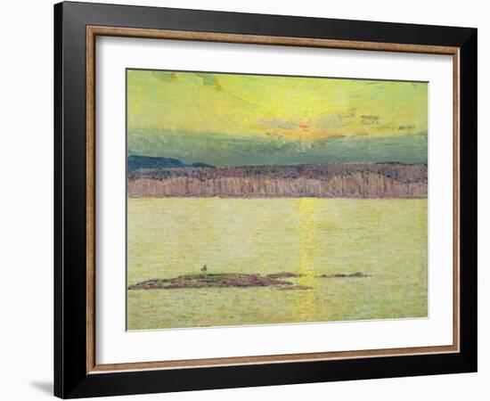 Sunset Ironbound, Mount Desert, Massachusetts, 1896-Childe Hassam-Framed Giclee Print