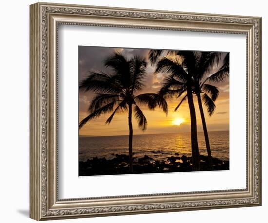 Sunset, Kihei, Maui, Hawaii, USA-Cathy & Gordon Illg-Framed Photographic Print