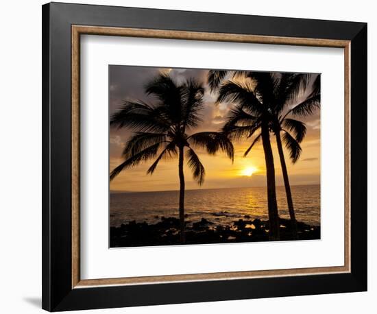 Sunset, Kihei, Maui, Hawaii, USA-Cathy & Gordon Illg-Framed Photographic Print