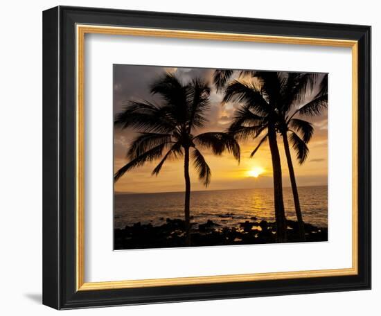Sunset, Kihei, Maui, Hawaii, USA-Cathy & Gordon Illg-Framed Photographic Print