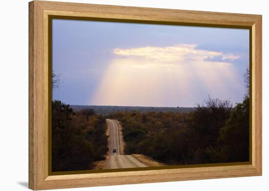 Sunset, Kruger National Park, South Africa, Africa-Christian Kober-Framed Premier Image Canvas