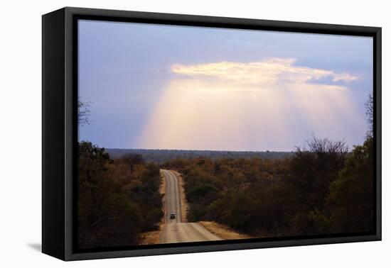 Sunset, Kruger National Park, South Africa, Africa-Christian Kober-Framed Premier Image Canvas