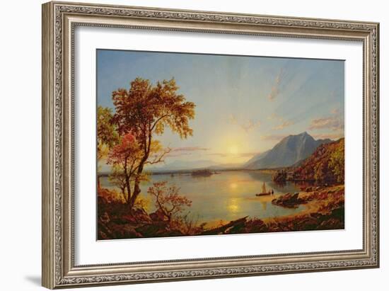 Sunset, Lake George, New York, 1867-Jasper Francis Cropsey-Framed Giclee Print