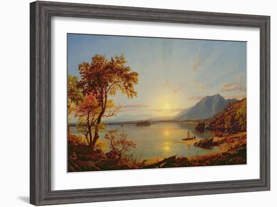 Sunset, Lake George, New York, 1867-Jasper Francis Cropsey-Framed Giclee Print