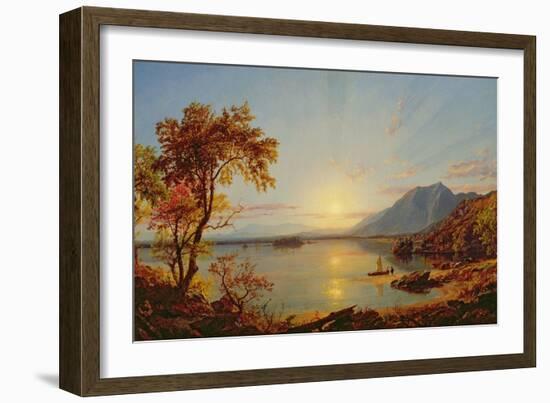 Sunset, Lake George, New York, 1867-Jasper Francis Cropsey-Framed Giclee Print