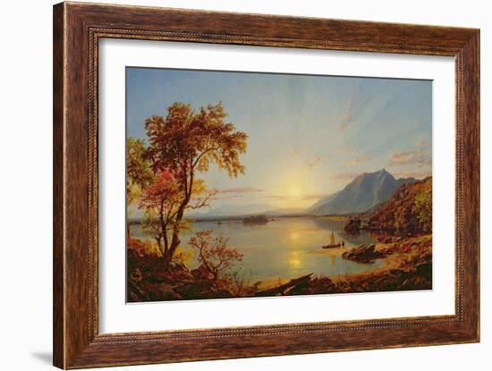 Sunset, Lake George, New York, 1867-Jasper Francis Cropsey-Framed Giclee Print