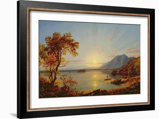 Sunset, Lake George, New York, 1867-Jasper Francis Cropsey-Framed Giclee Print