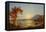 Sunset, Lake George, New York, 1867-Jasper Francis Cropsey-Framed Premier Image Canvas