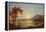 Sunset, Lake George, New York, 1867-Jasper Francis Cropsey-Framed Premier Image Canvas