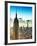 Sunset Landscape of the Empire State Building and One World Trade Center, Manhattan, NYC, Colors-Philippe Hugonnard-Framed Photographic Print