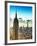 Sunset Landscape of the Empire State Building and One World Trade Center, Manhattan, NYC, Colors-Philippe Hugonnard-Framed Photographic Print