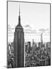 Sunset Landscape of the Empire State Building and One World Trade Center, Manhattan, NYC-Philippe Hugonnard-Mounted Photographic Print