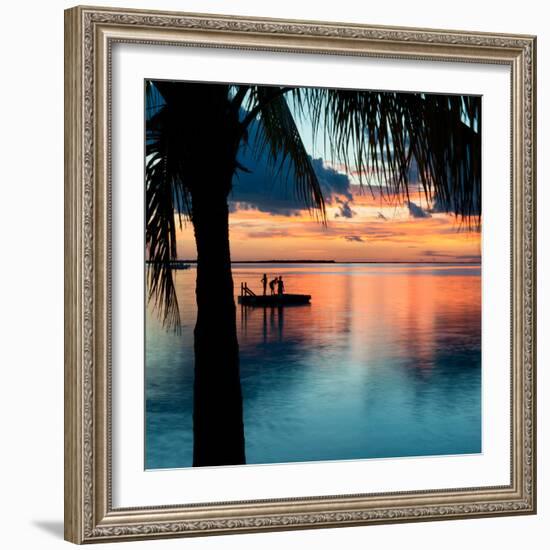 Sunset Landscape with Floating Platform - Florida-Philippe Hugonnard-Framed Photographic Print