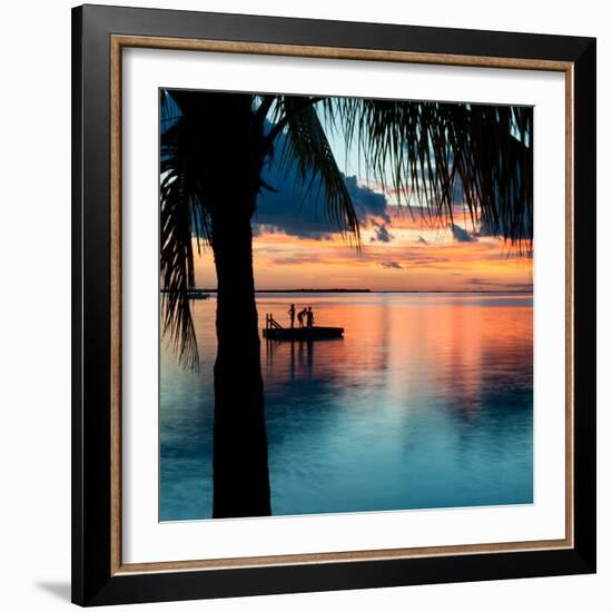 Sunset Landscape with Floating Platform - Florida-Philippe Hugonnard-Framed Photographic Print