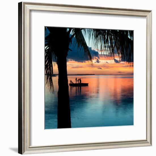 Sunset Landscape with Floating Platform - Florida-Philippe Hugonnard-Framed Photographic Print