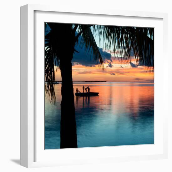 Sunset Landscape with Floating Platform - Florida-Philippe Hugonnard-Framed Photographic Print