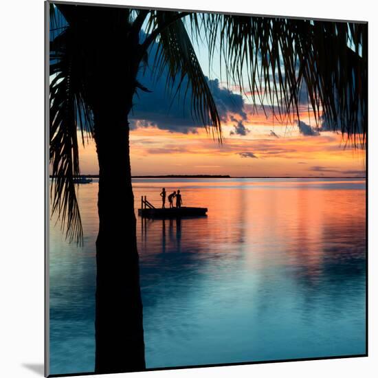 Sunset Landscape with Floating Platform - Florida-Philippe Hugonnard-Mounted Photographic Print