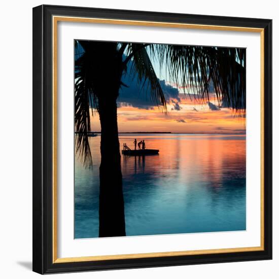 Sunset Landscape with Floating Platform - Florida-Philippe Hugonnard-Framed Photographic Print