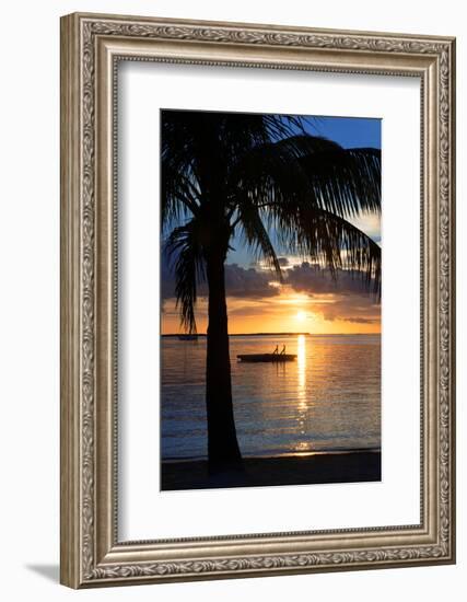 Sunset Landscape with Floating Platform - Miami - Florida-Philippe Hugonnard-Framed Photographic Print