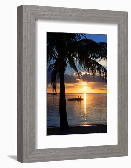 Sunset Landscape with Floating Platform - Miami - Florida-Philippe Hugonnard-Framed Photographic Print