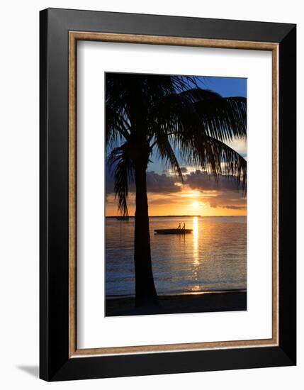 Sunset Landscape with Floating Platform - Miami - Florida-Philippe Hugonnard-Framed Photographic Print