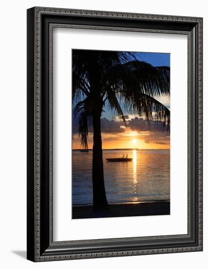 Sunset Landscape with Floating Platform - Miami - Florida-Philippe Hugonnard-Framed Photographic Print