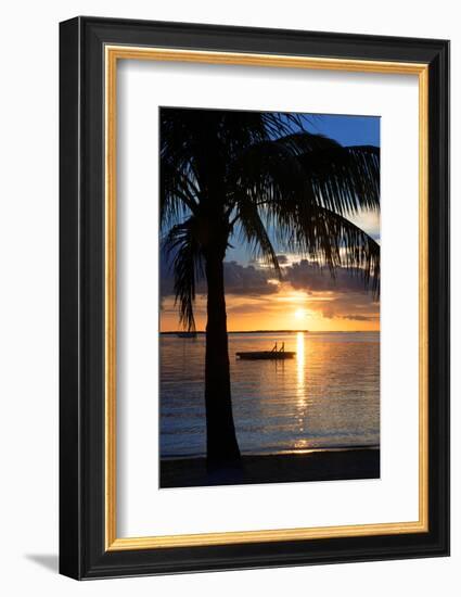 Sunset Landscape with Floating Platform - Miami - Florida-Philippe Hugonnard-Framed Photographic Print