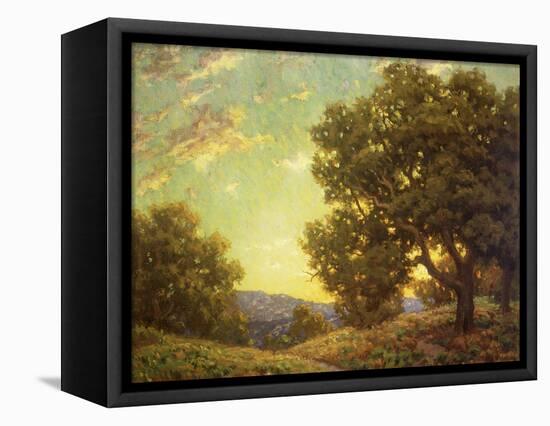 Sunset Landscape-Granville Redmond-Framed Stretched Canvas