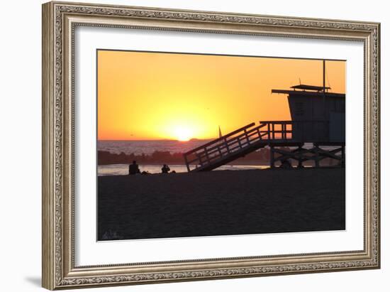 Sunset Lifeguard-Alex Williams-Framed Photo