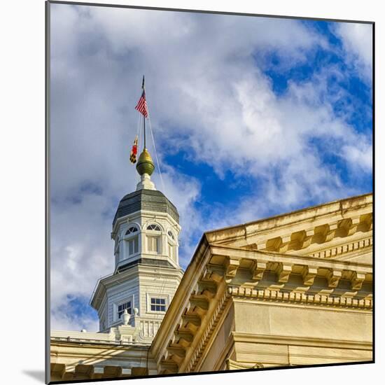 Sunset Light on the State Capitol Building, Annapolis, Maryland, USA-Christopher Reed-Mounted Photographic Print
