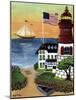 Sunset Lighthouse-Cheryl Bartley-Mounted Giclee Print